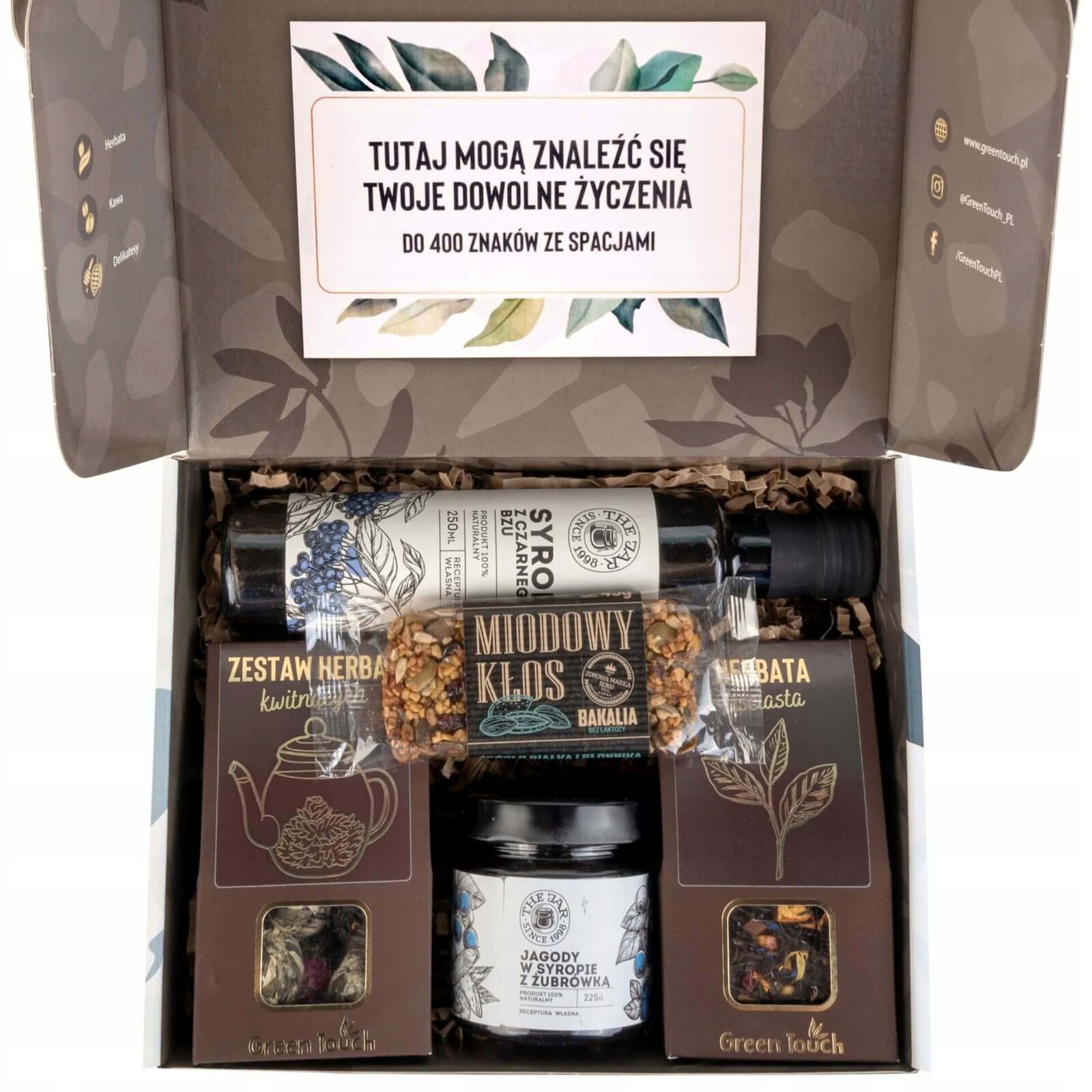 Krabička Sada Kvetoucích Čajů Sirup Zavařenina K Narozeninám