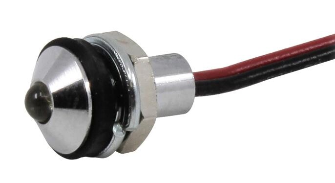 Vcc / Visual Communications Company Cd-1-8712-9933-I Led Panel Indicator, 6Mm, Wht, 28Vdc