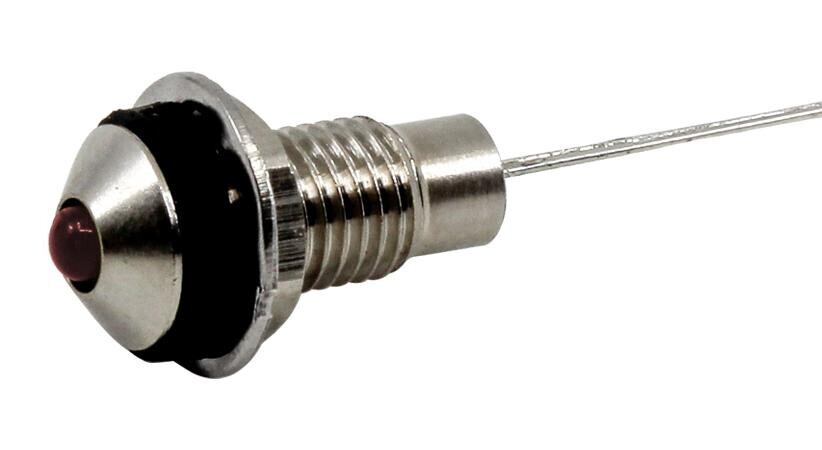 Vcc / Visual Communications Company Cdlb-0-2702-9923-I Led Panel Indicator, 6Mm, Red, 28Vdc