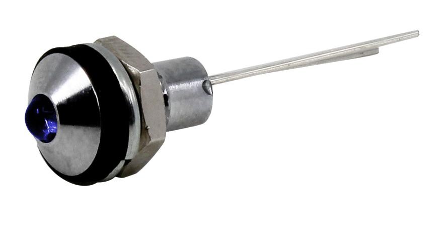 Vcc / Visual Communications Company Cd-0-8711-9933-I Led Panel Indicator, 6Mm, Blu, 28Vdc