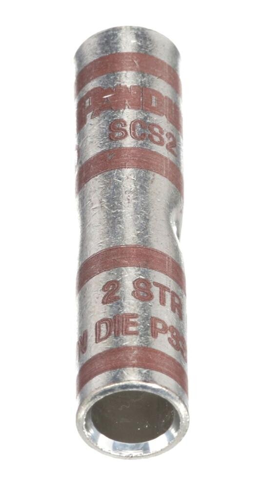Panduit Scs2-Q Terminal, Butt Splice, 2Awg, Uninsul