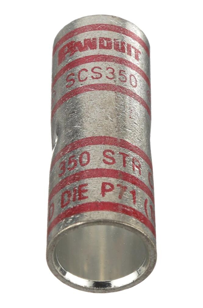 Panduit Scs350-X Terminal, Butt Splice, 6/0Awg, Uninsul