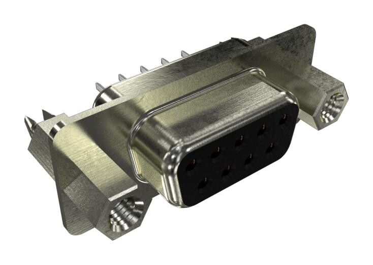 Amphenol Communications Solutions L77Sdeh09Sol2Rm8 D Sub Conn, Rcpt, 9Pos, Solder