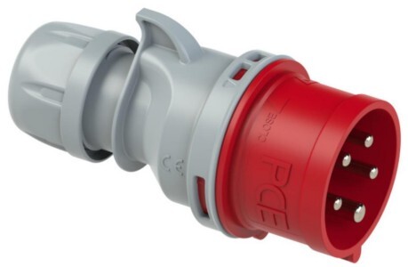 Vidlice se změnou fáze PCE 7025-6TT 32A/5P/400V IP44