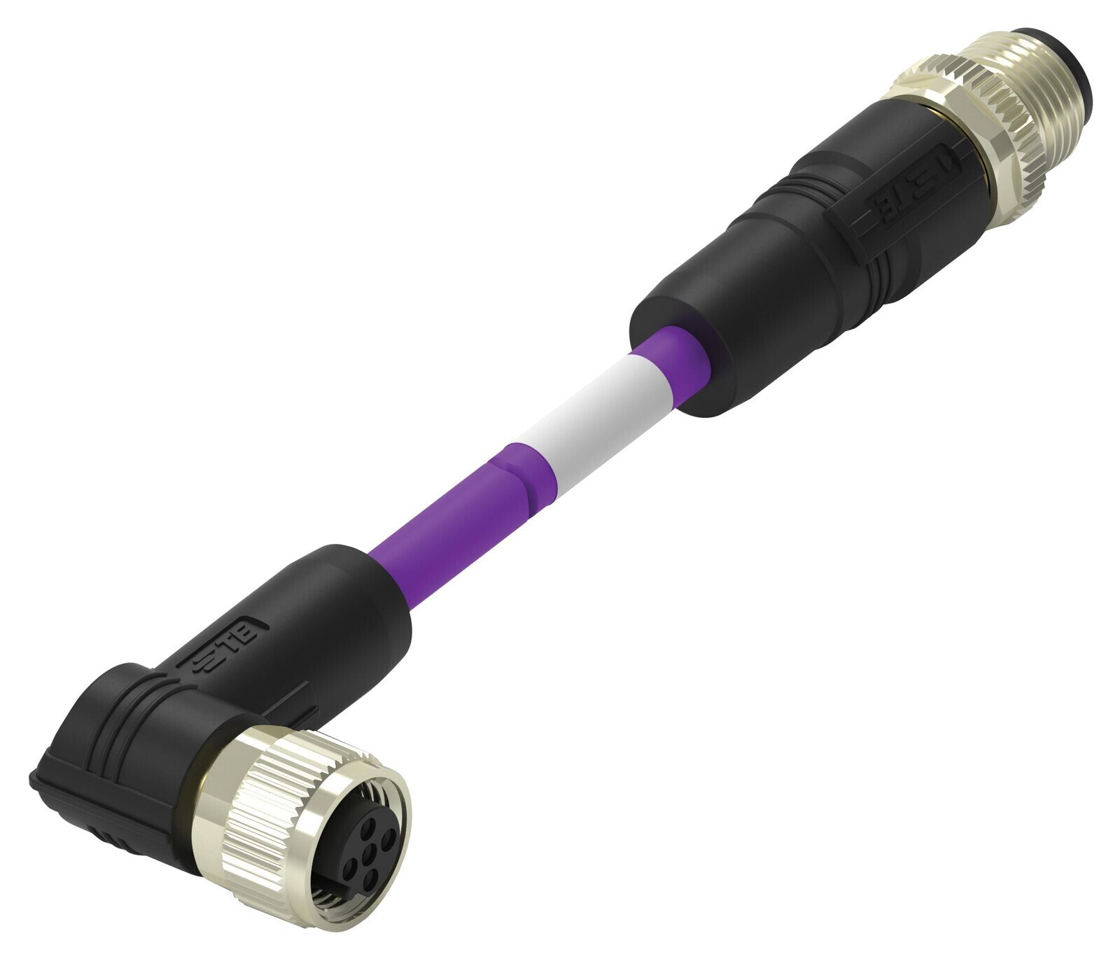 Te Connectivity Tab62646501-002 Sensor Cord, 2P M12 Plug-M12 Rcpt, 3.3'