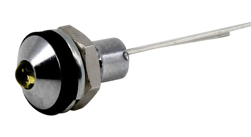 Vcc / Visual Communications Company Cd-0-2701-9908-I Led Panel Indicator, 6Mm, Yel, 12Vdc