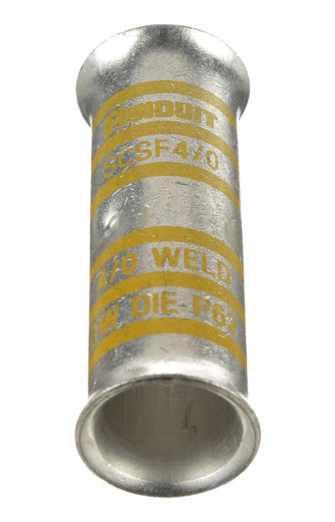 Panduit Scsf4/0-X Terminal, Butt Splice, 4/0Awg, Uninsul