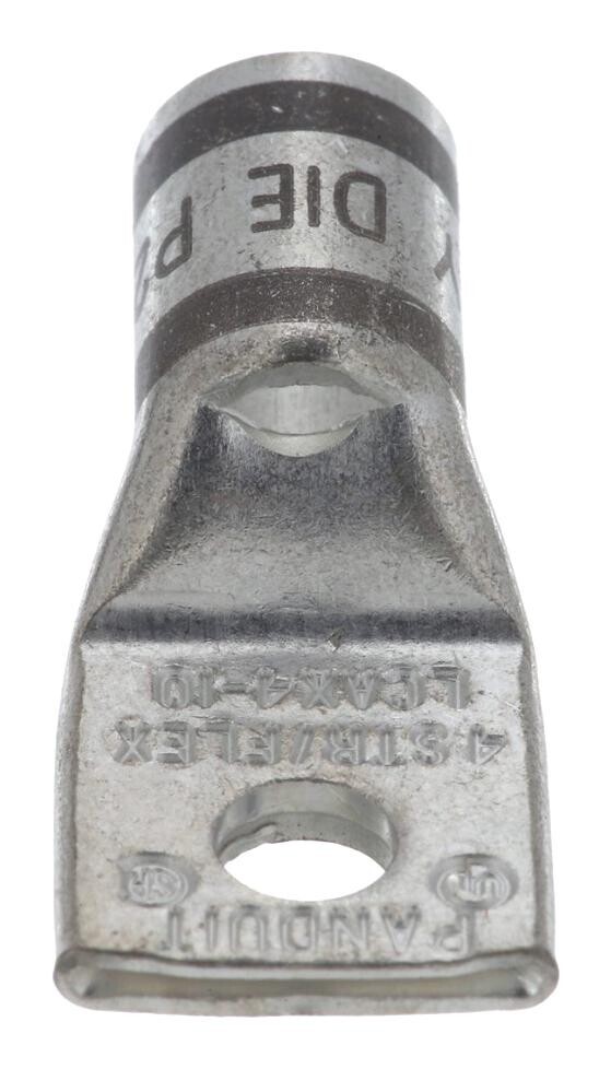 Panduit Lcax4-10-L Terminal, Compression Lug, M5, 4Awg