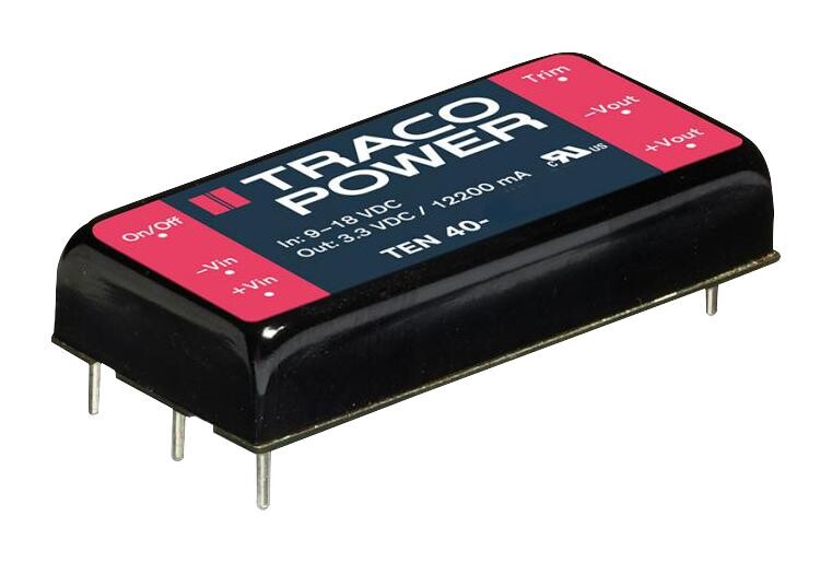 Traco Power Ten 40-4822Wie Dc-Dc Converter, 2 O/p, 40W