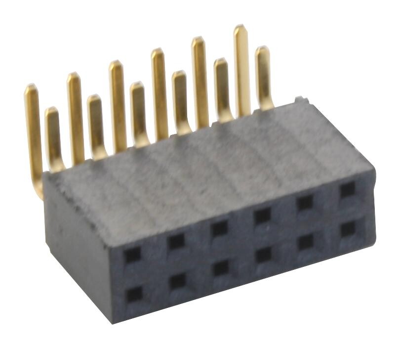 Samtec Ssw-106-02-G-D-Ra Receptacle, 2.54Mm, R/a Dual, 12Way