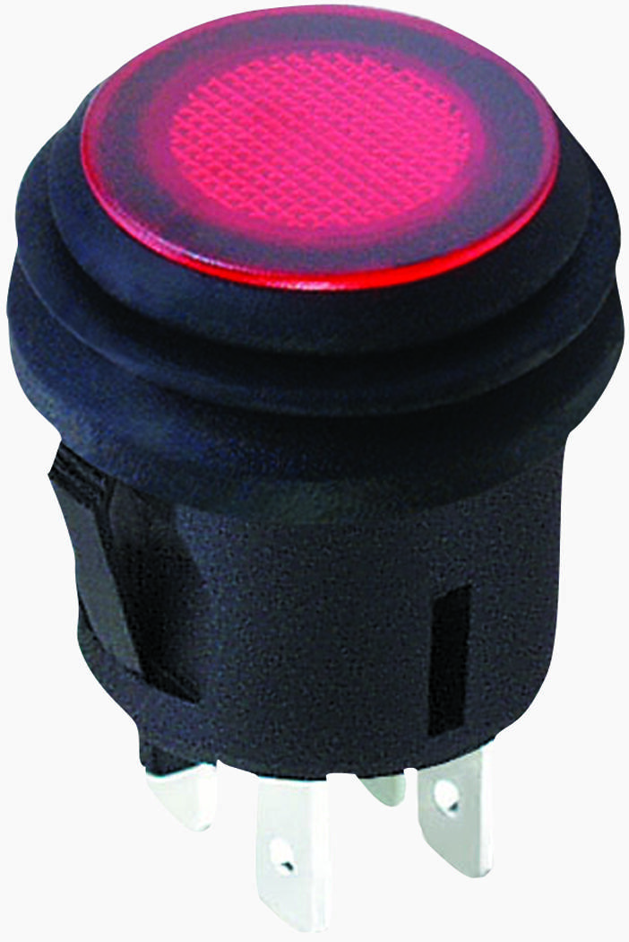 Zf Kfb3Ala2Rbb Switch, Pushbutton, Dpst, 10A, 250V