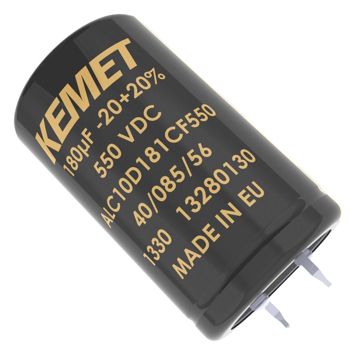 Kemet Alc10A103Dc040 Cap, 10000Îf, 40V, Alu Elec, Snap In