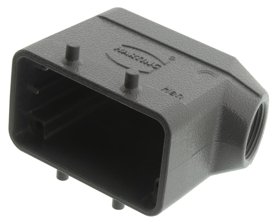 Harting 09300101521 Side Entry Hood, Size 10B, Metal