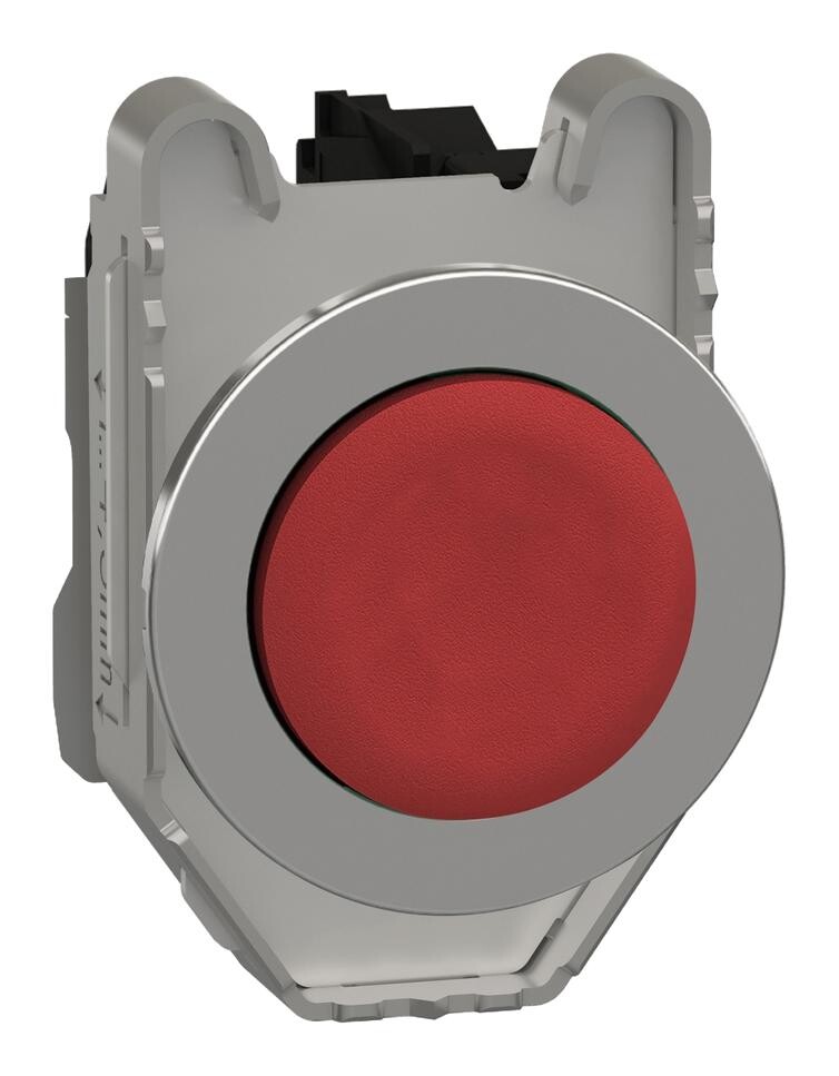 Schneider Electric Xb4Fl42 Pb Switch, Spst-Nc, 6A, 120V, Red, Panel