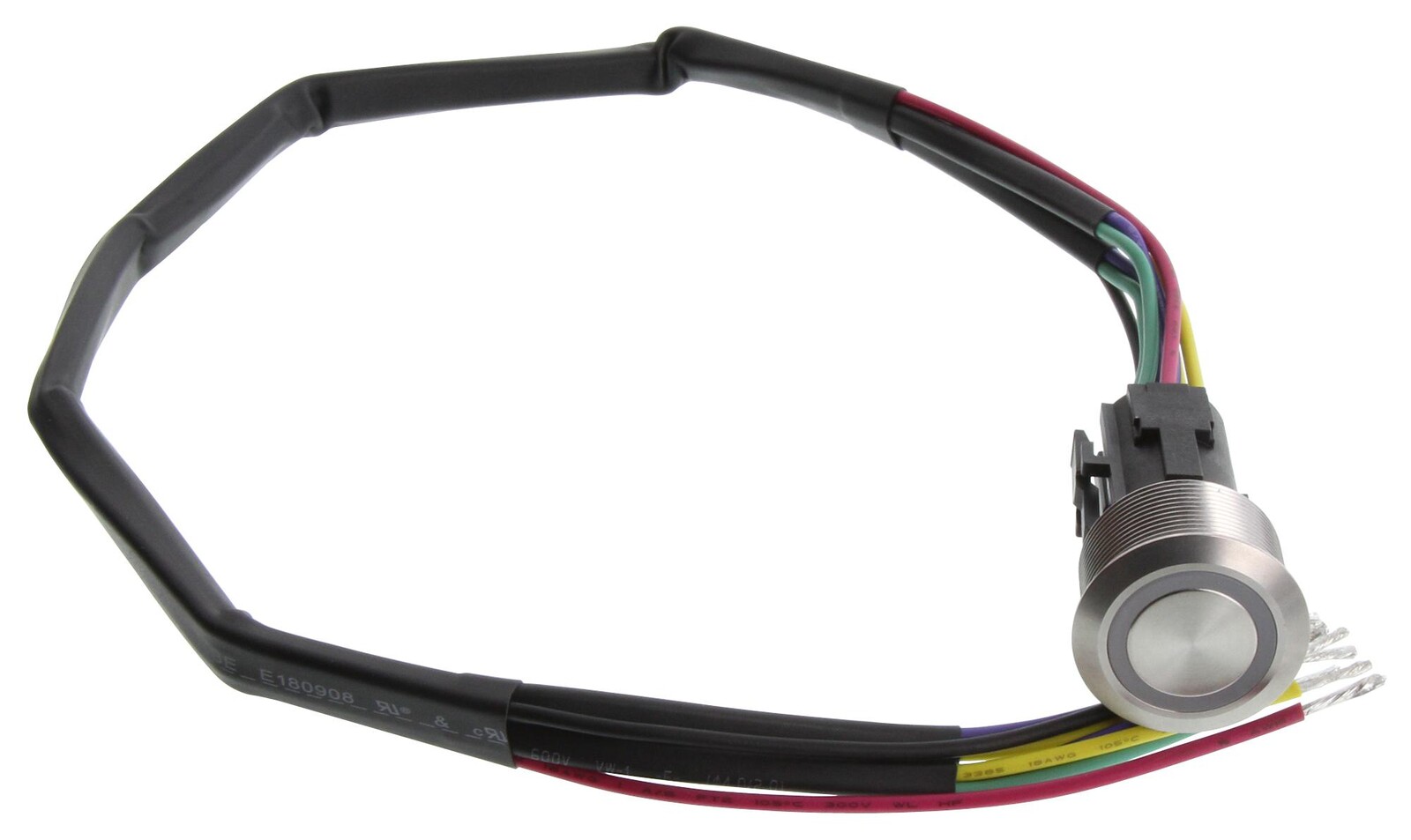 E-Switch Ulv8Fpgss341. Anti Vandal Switch, Dpdt, 3A/250Vac/panl