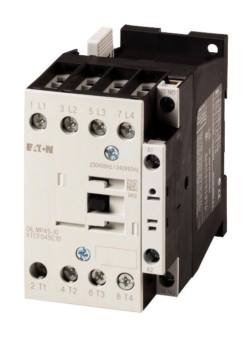 Eaton Moeller Dilmp45-10(230V50Hz,240V60Hz) Contactor, 4P+1N/o, 45A/ac1