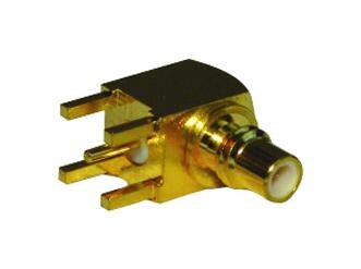 Amphenol Rf 152123 Rf Coax Conn, Smc R/a Jack, 50 Ohm, Pcb