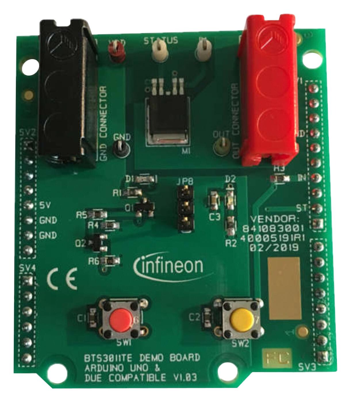 Infineon Bts3011Tedemoboardtobo1 Demo Board, Low Side Power Switch