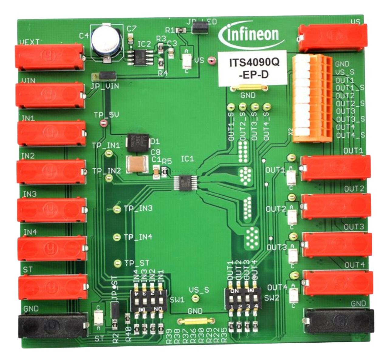 Infineon Demoboardits4090Qtobo1 Demo Board, High Side Power Switch