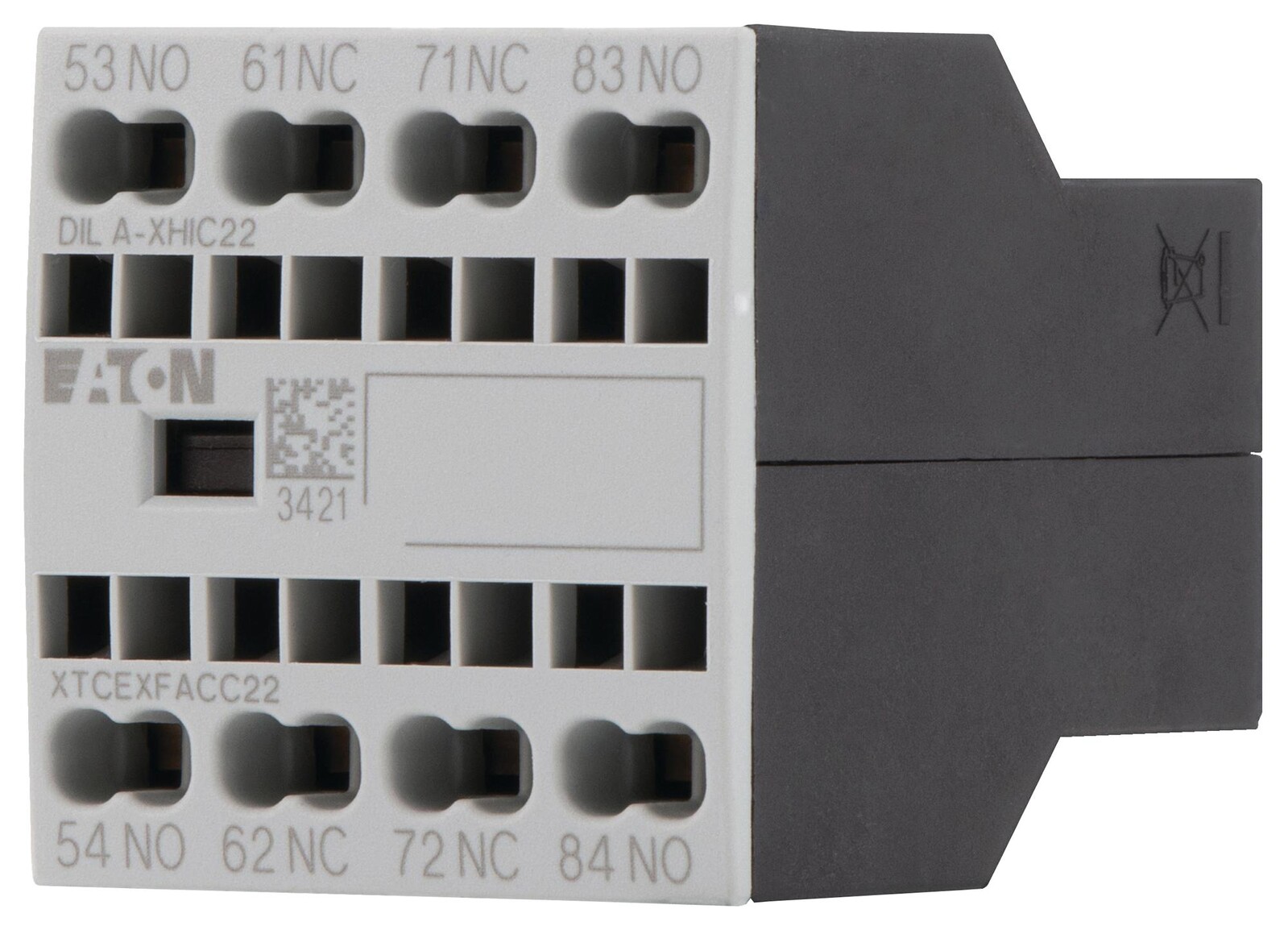 Eaton Moeller Dila-Xhic22 Aux.contact Module, 4-Poles, Front