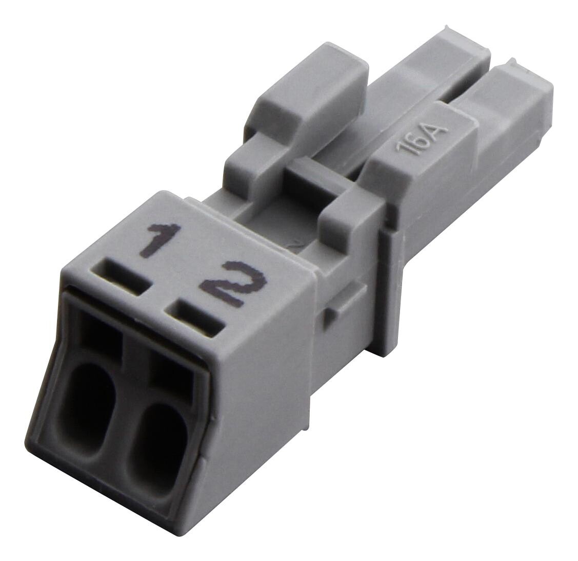 Wago 890-242 Terminal Block, Pluggable, 2Pos, 16Awg