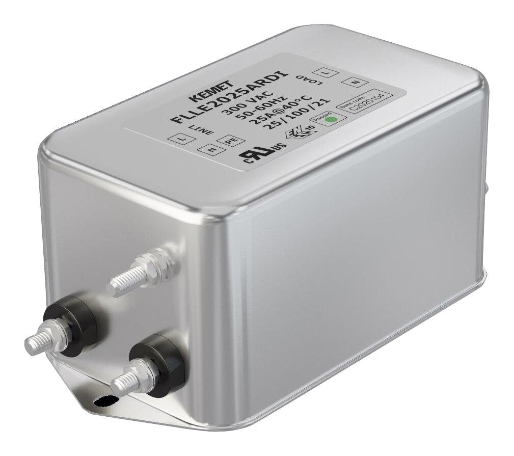 Kemet Flle2020Ardi Power Line Filter, Standard, 20A, 300V