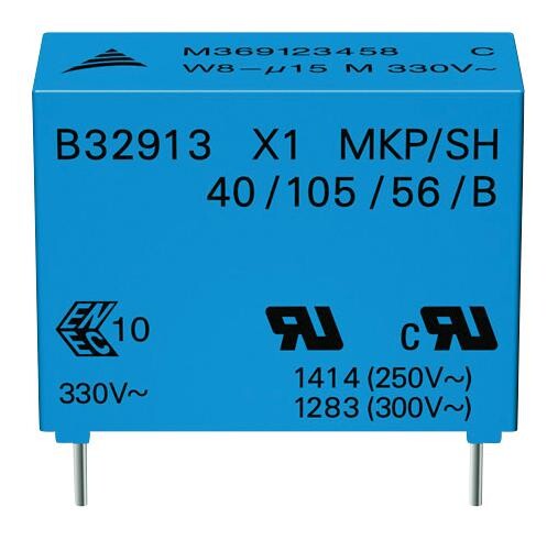 Epcos B32914A5474M000 Cap, 0.47Uf, Class X1, 530V, Rad