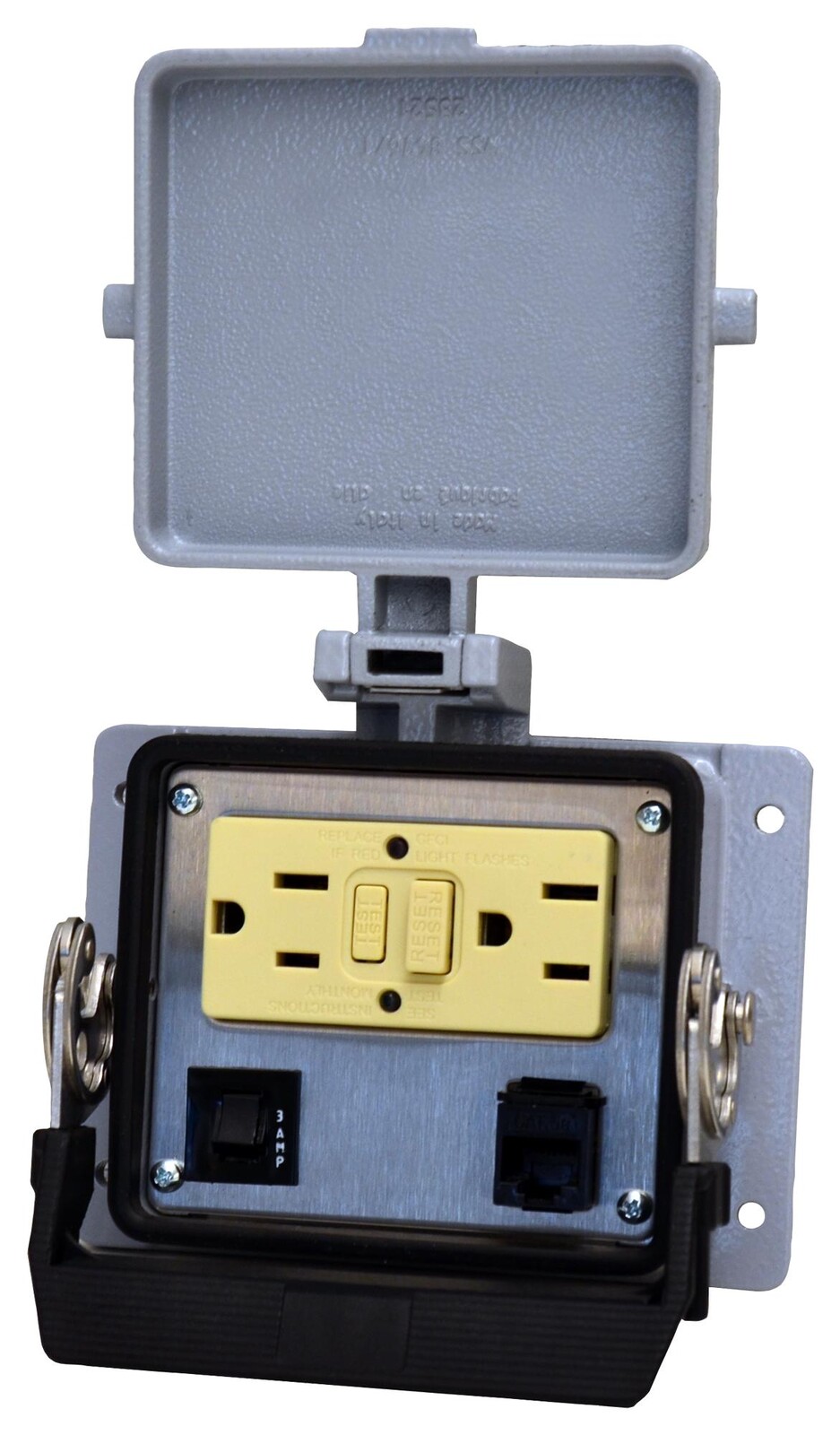 Wago 8000-0100/1000-0361 Metal Enclosure, 2Port, Cat 5E Enet