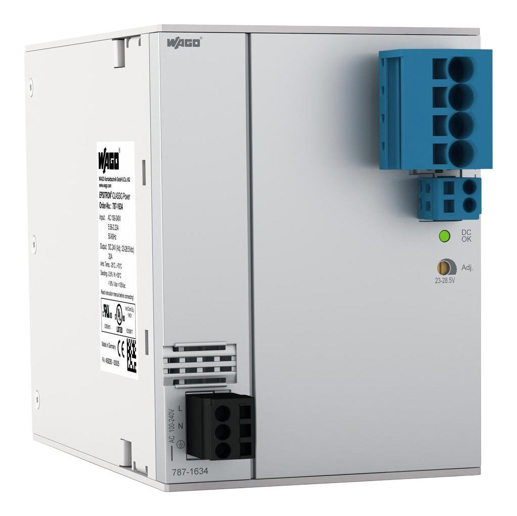 Wago 787-1634 Power Supply, Ac-Dc, 12V, 2A