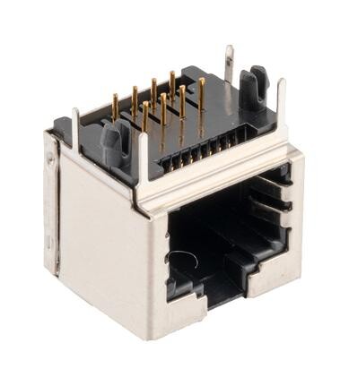 L-Com Smj-Rj45S90 Rj45 Conn, R/a, Jack, 8P8C, 1Port