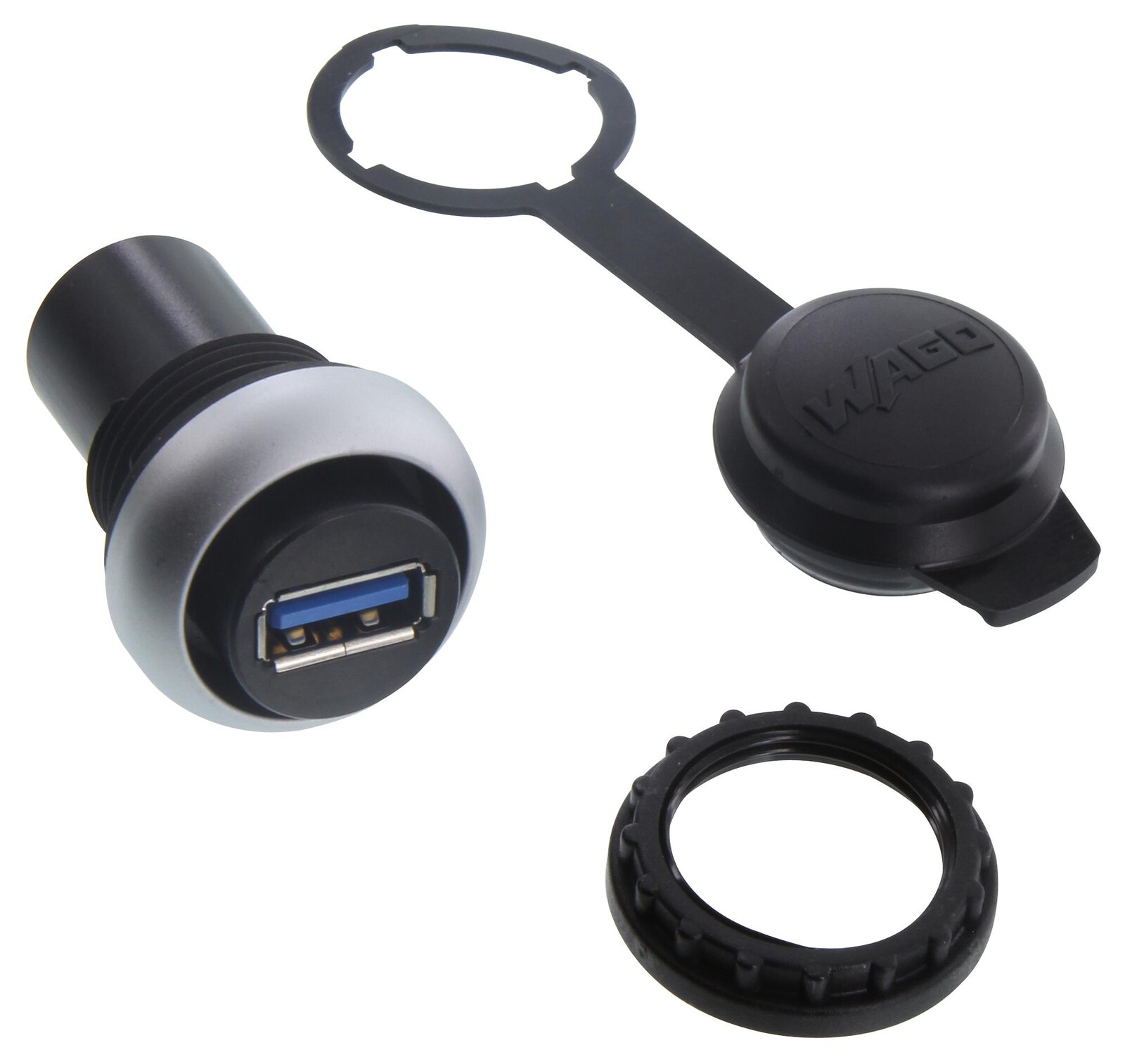 Wago 8000-099/000-1765 Usb Conn, 3.0 Type A, Rcpt, 9P, Panel