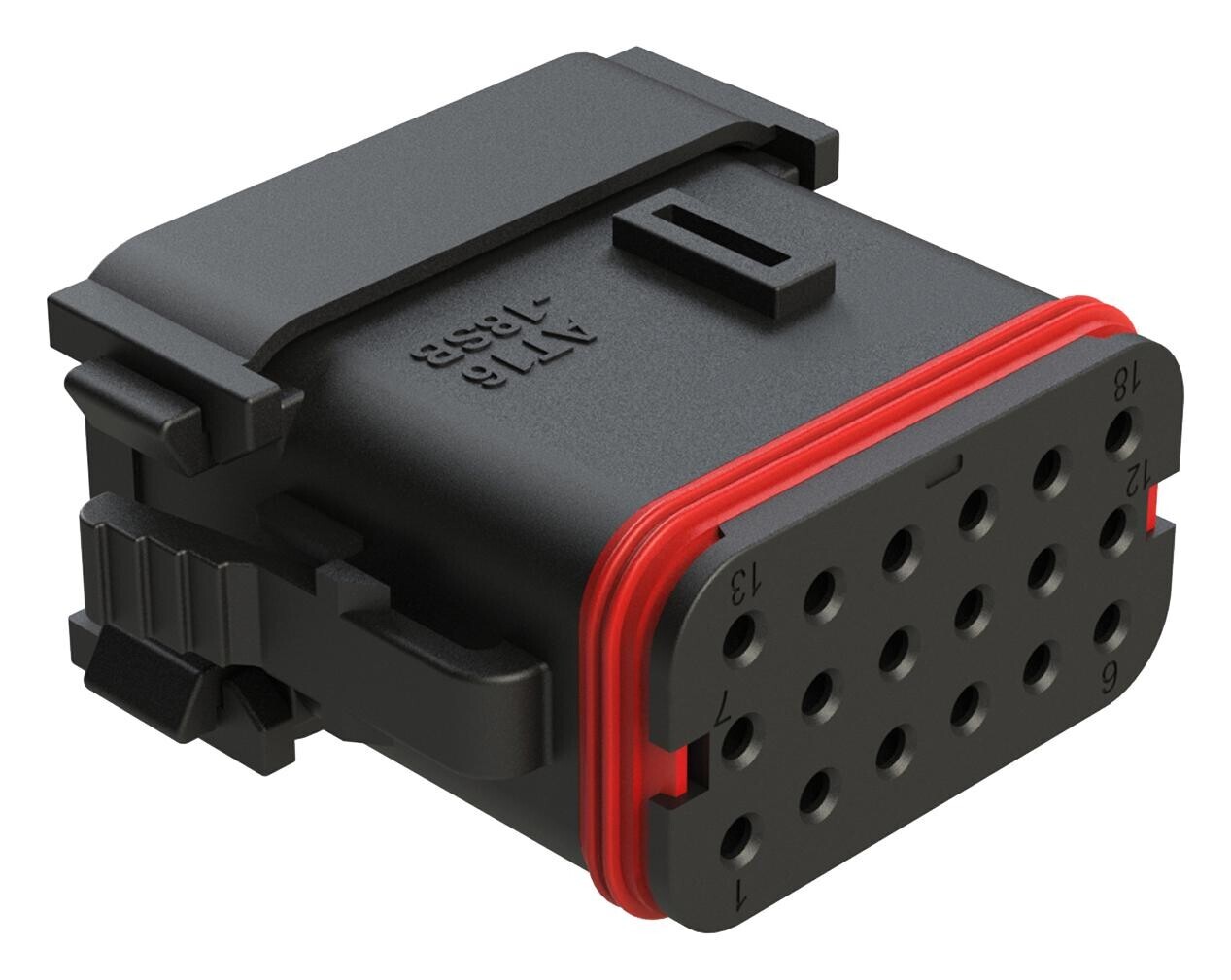 Amphenol Sine/tuchel At16-18Sb-K004 Automotive Housing, Plug, 18Pos, 13A