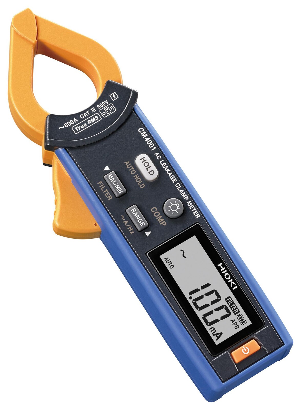 Hioki Cm4001 Ac Leakage Clamp Meter, True Rms, 600A