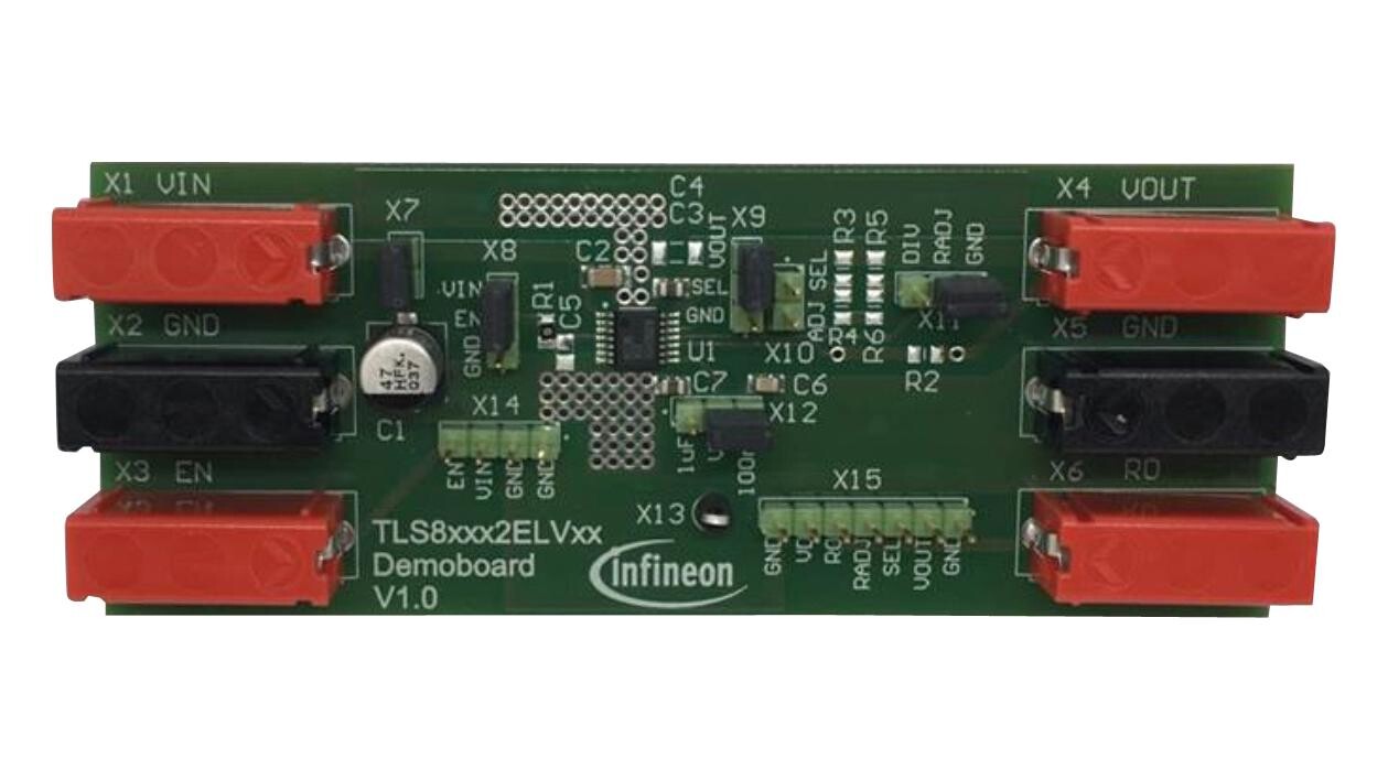Infineon Tls835D2Elvseboardtobo1 Demo Brd, 0.35A, Low Dropout Linear Reg