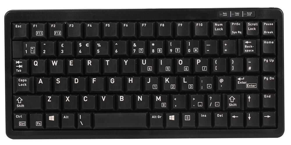 Cherry G84-4100Lcmgb-2 Keyboard, Wired, Compact, Ps/2, Usb
