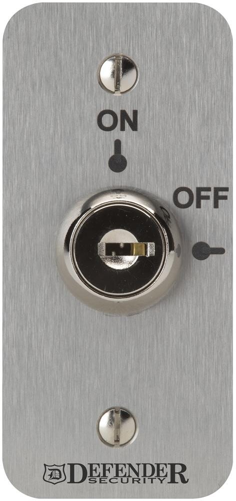 Defender Security Def-0661-1Ns Key Operated Sw, 2 Pos, 4A, 28Vdc