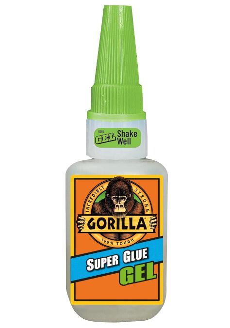 Gorilla 4044401 Super Glue Gel, 15G, Bottle, White