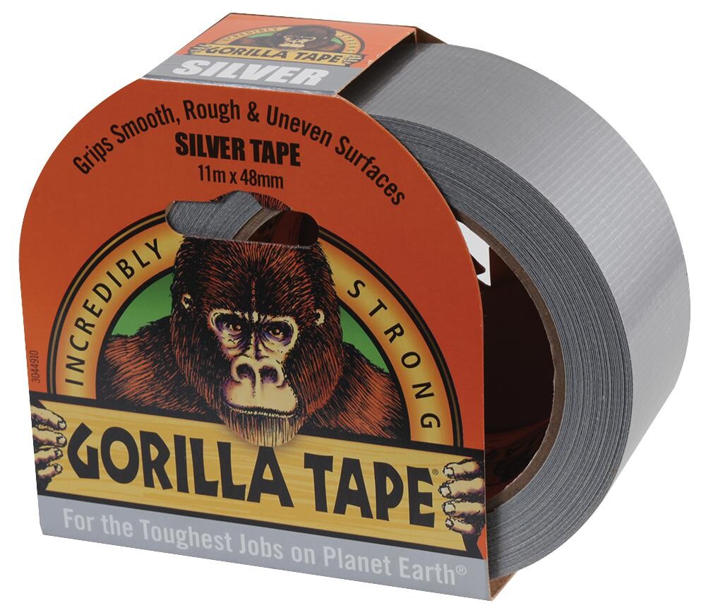 Gorilla Gorilla Tape Silver 11M Tape, Silver, 11M X 48Mm