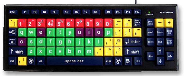 Accuratus Kyb-Mon2Mix-Lcuh Keyboard, Wired, Standard, Usb