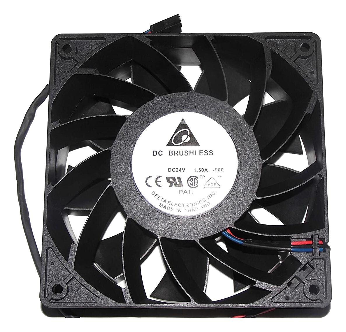 Delta Electronics Ffb1224Ehe Axial Fan, 120Mm, 24Vdc, 190Cfm, 59Dba