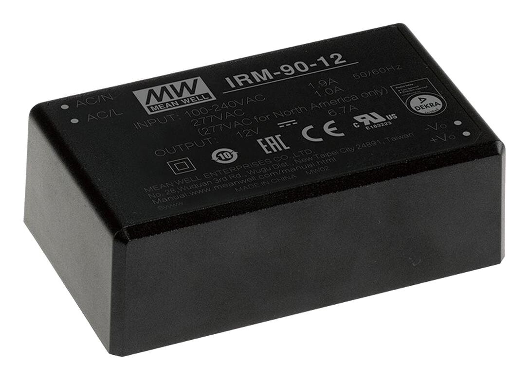 Mean Well Irm-90-12 Power Supply, Ac-Dc, 12V, 6.7A