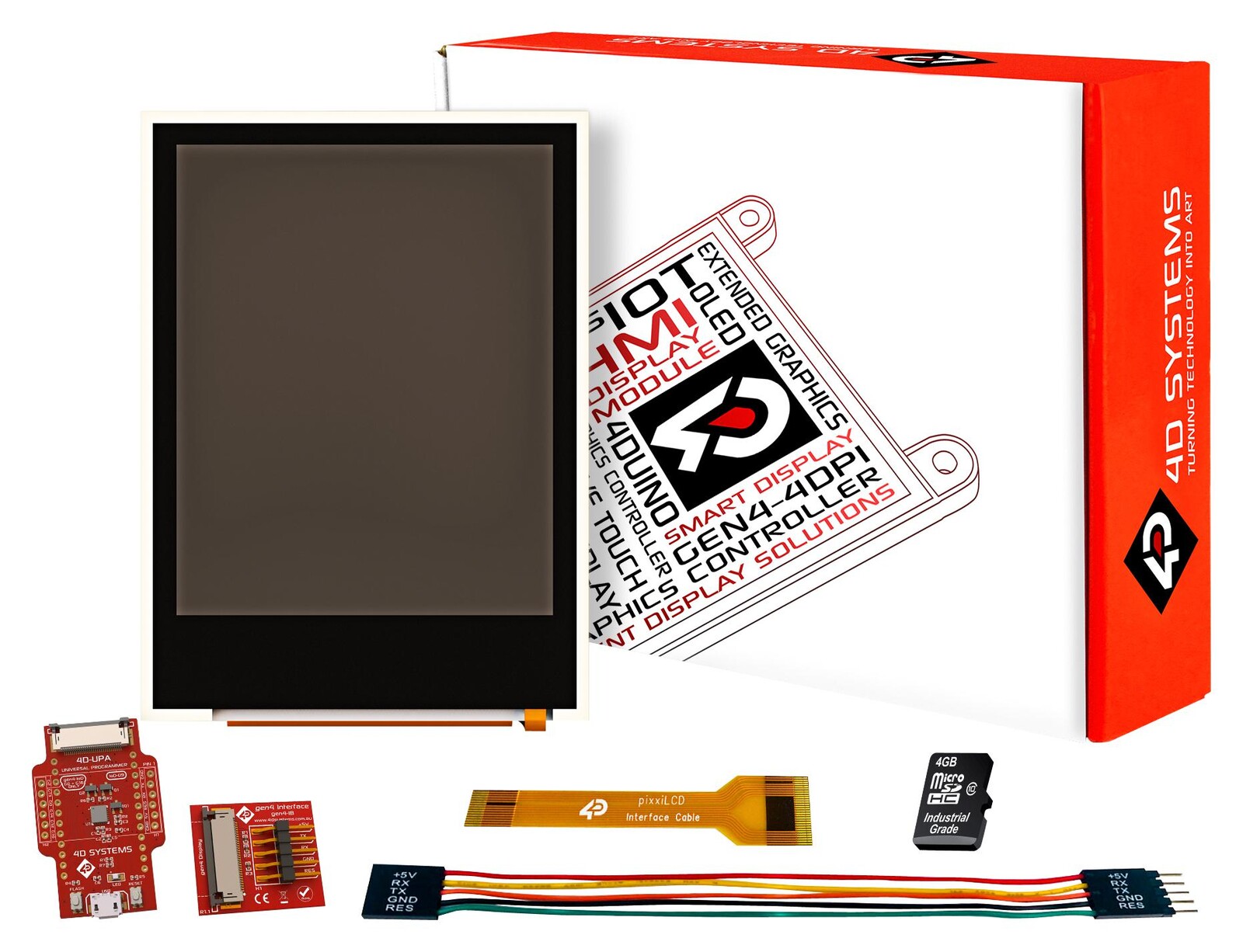 4D Systems Sk-Pixxilcd-20P2 Starter Kit, 2