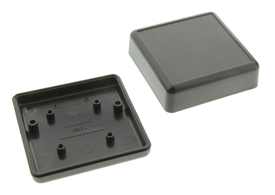 Hammond 1593Jbk Enclosure, Abs, Black, 28X66X66Mm