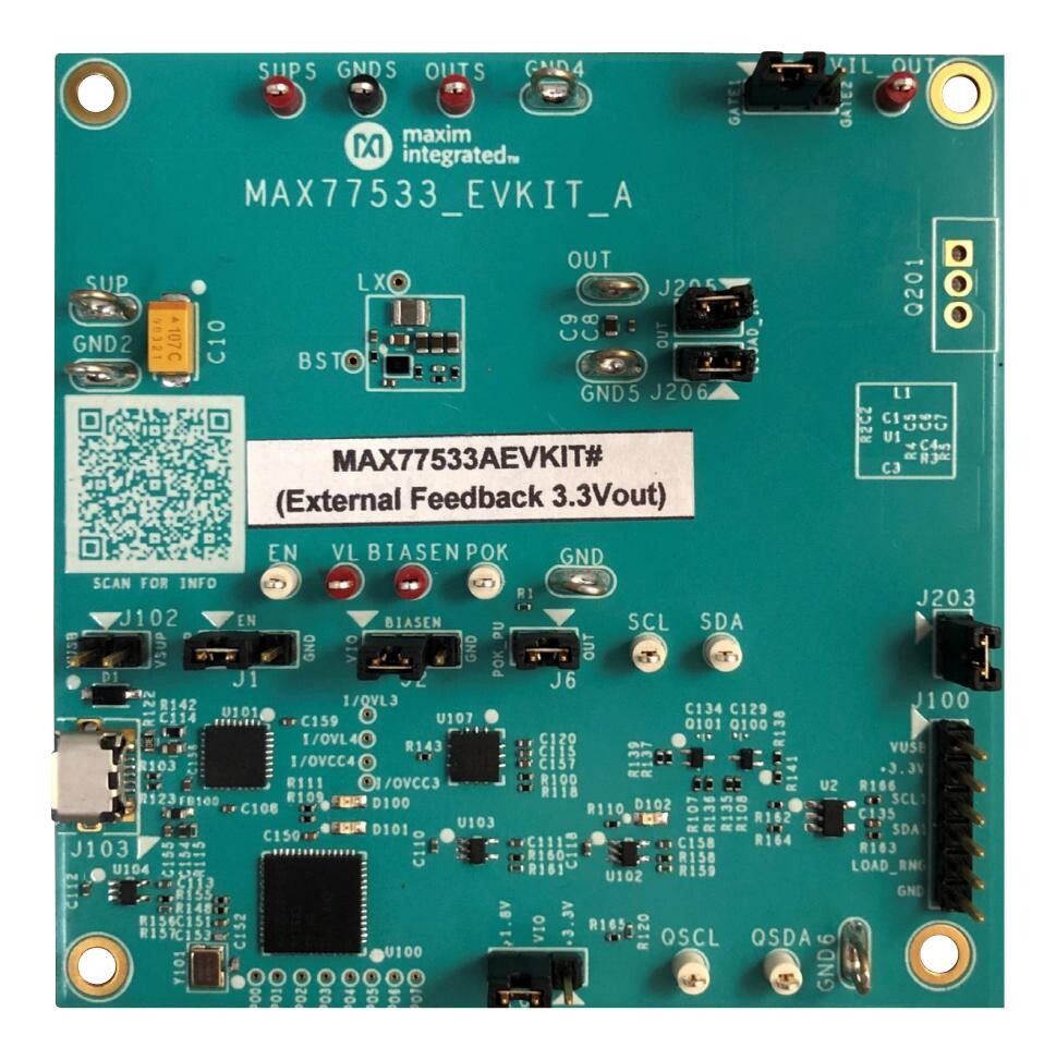 Analog Devices Max77533Aevkit# Eval Kit, Synchronous Buck Converter