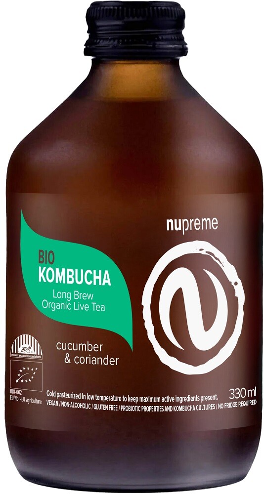 NUPREME Kombucha Cucumber & Coriander BIO 330 ml