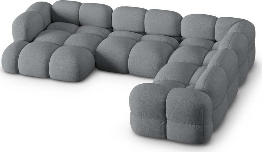 Šedá rohová pohovka (pravý roh/do 