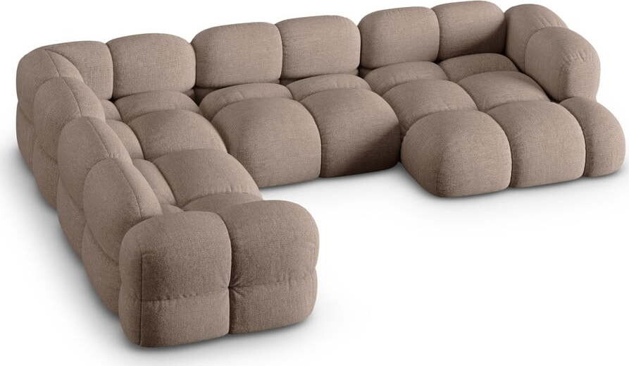 Hnědá rohová pohovka (levý roh/do 