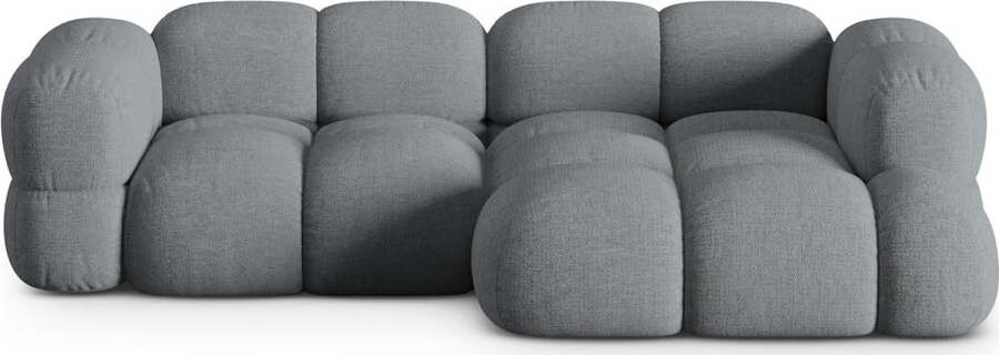 Šedá rohová pohovka (pravý roh/s lenoškou) Loretto – Cosmopolitan Design