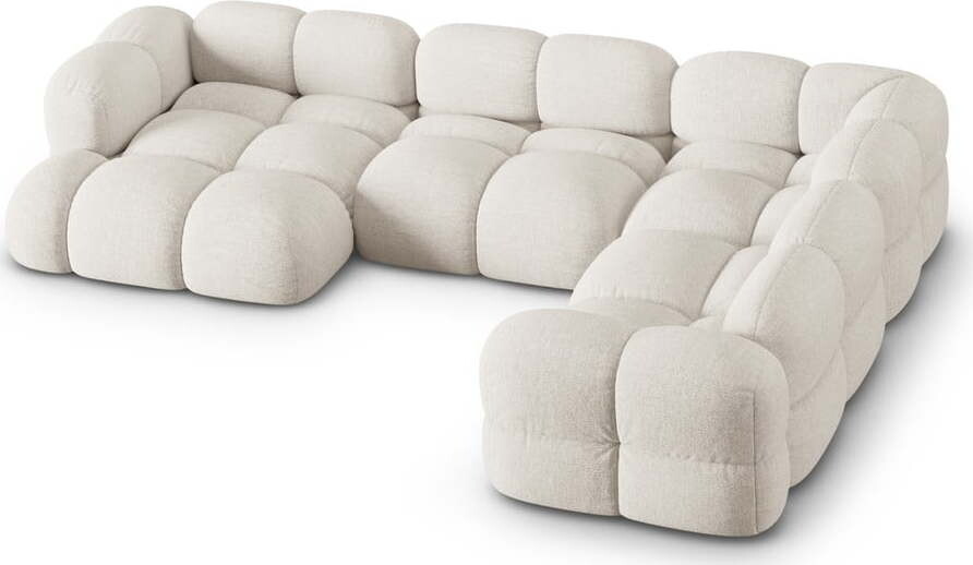 Béžová rohová pohovka (pravý roh/do 