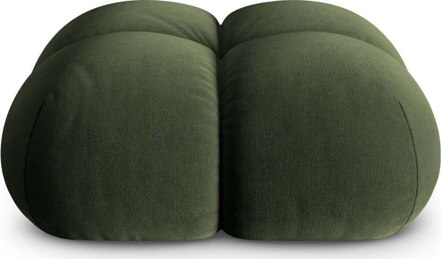 Zelená sametová podnožka Loretto – Cosmopolitan Design